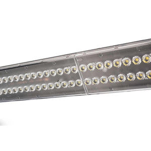 Faretto orientabile per binario trifase LED 50W 4000K barra 150cm luce negozio vetrina sala espositiva 230V NERO