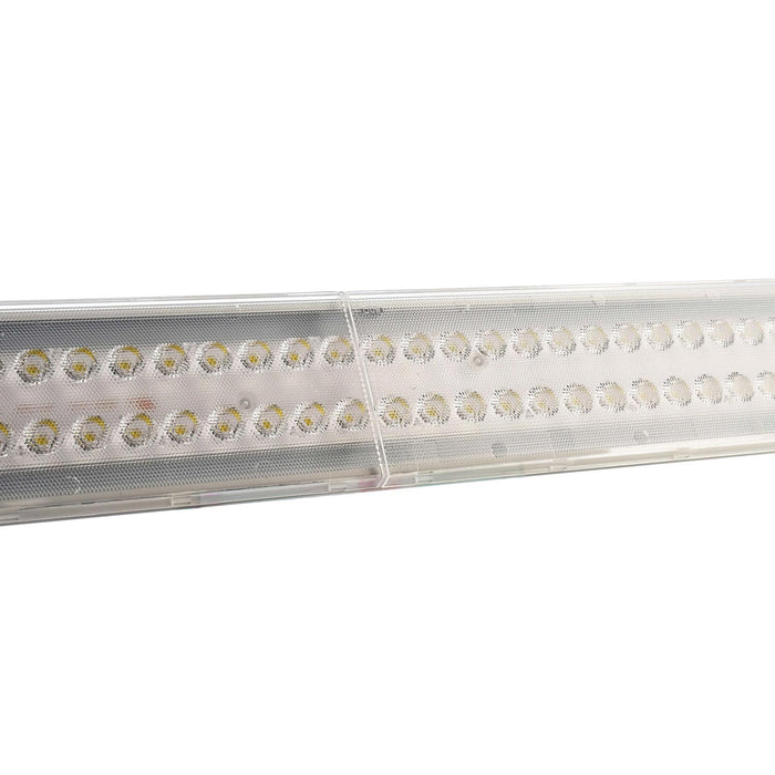 Faretto orientabile per binario trifase LED 50W 4000K barra 150cm luce negozio vetrina sala espositiva 230V BIANCO