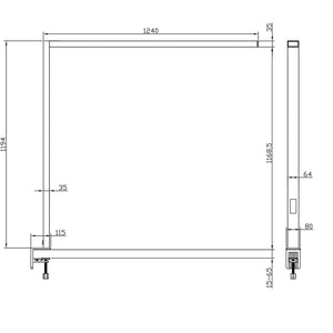 Lampada dimmerabile supporto scrivania LED 80W CCT da 2700K a 6500K luce indiretta sensore movimento touch 230V BIANCO