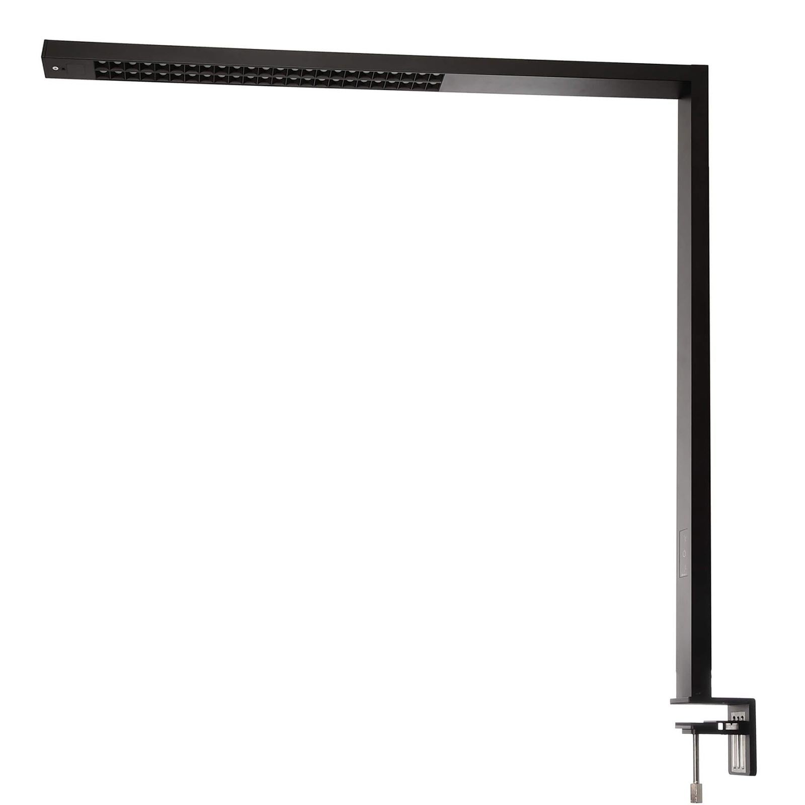 Lampada dimmerabile da tavolo con supporto LED 80W luce indiretta sensore movimento touch ufficio studio 230V NERO