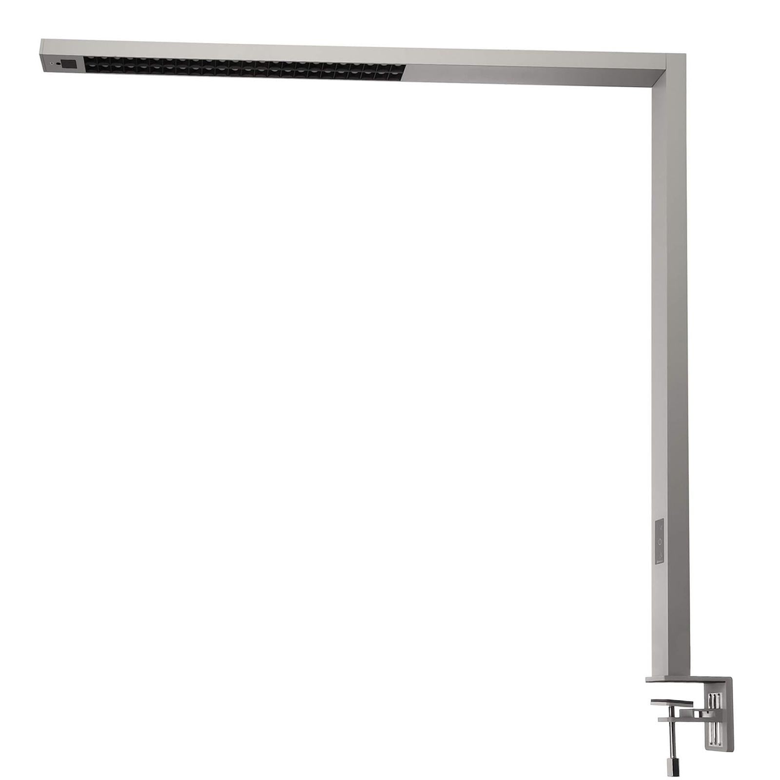 Lampada dimmerabile da tavolo con supporto LED 80W luce indiretta sensore movimento touch ufficio studio 230V GRIGIO