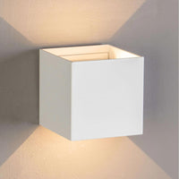 Applique cubo LED 40W doppio fascio luce per esterni IP65 lampada parete regolabile facciate 4000lm 230V BIANCO 3000K