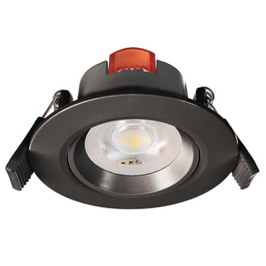 Faretto tondo orientabile LED 6W dimmerabile moderno luce spot incasso 7cm soffitto cucina vetrine 230V LUCE 2700K