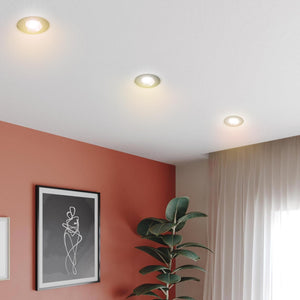 Faretto tondo orientabile LED 6W dimmerabile moderno luce spot incasso 7cm soffitto cucina vetrine 230V LUCE 4000K