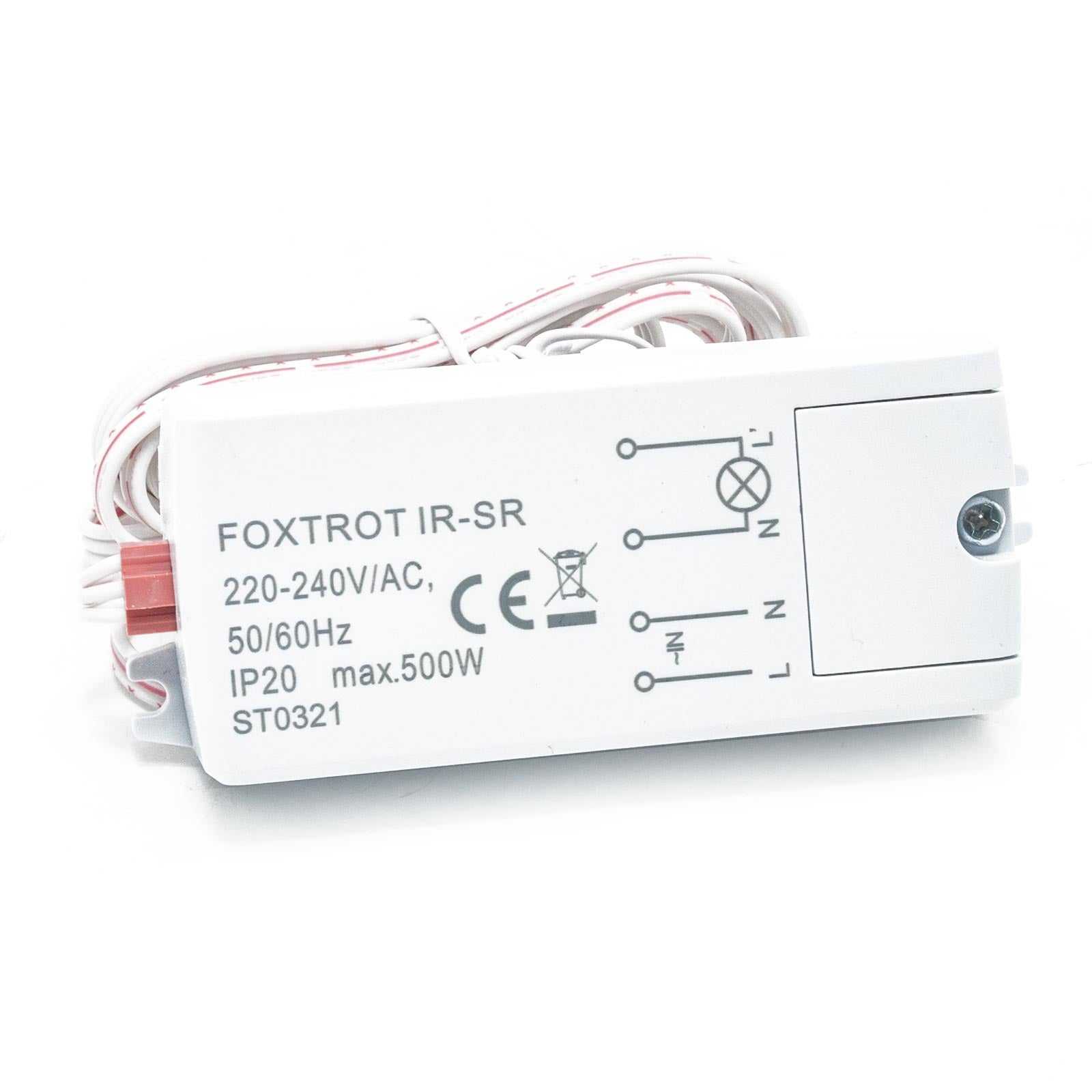 FOXTROT Interruttore sensore movimento IR distanza rilevamento 5-6cm accensione e spegnimento luci LED senza mani 230V IP20