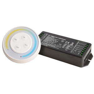 Centralina LED STARTER KIT controller RF ZIGBEE singol color CCT 5 in 1 controllo luci LED smart 12-48V PUSH DIMMER telecomando