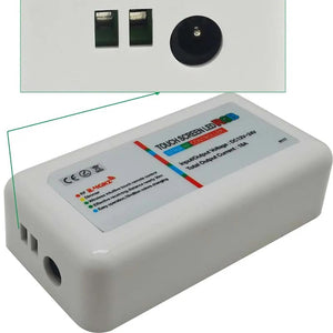 Centralina con telecomando controller RGB multicolore RF 2.4Ghz 18A 3CH dimmer 12/24V dc strisce luci LED