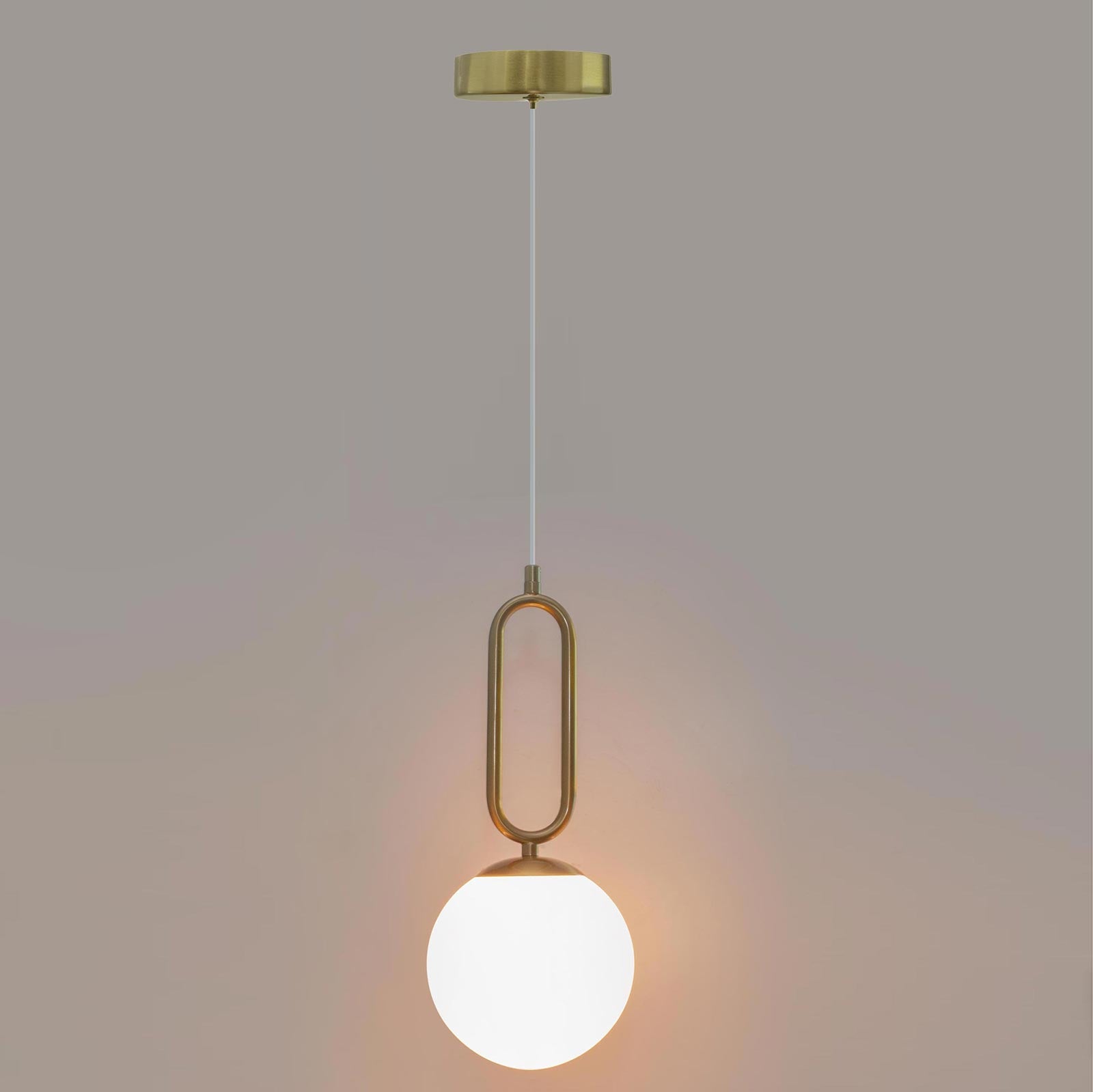 Lampada moderna pendente bronzo LED G9 luce sospensione lampadario globo sfera vetro illuminazione tavolo cucina soggiorno 230V