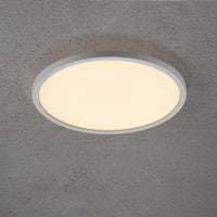 Plafoniera tonda impermeabile LED 18W design elegante 3 STEP luce alta resa 144W soffitto parete bagno balcone garage 30cm 230V