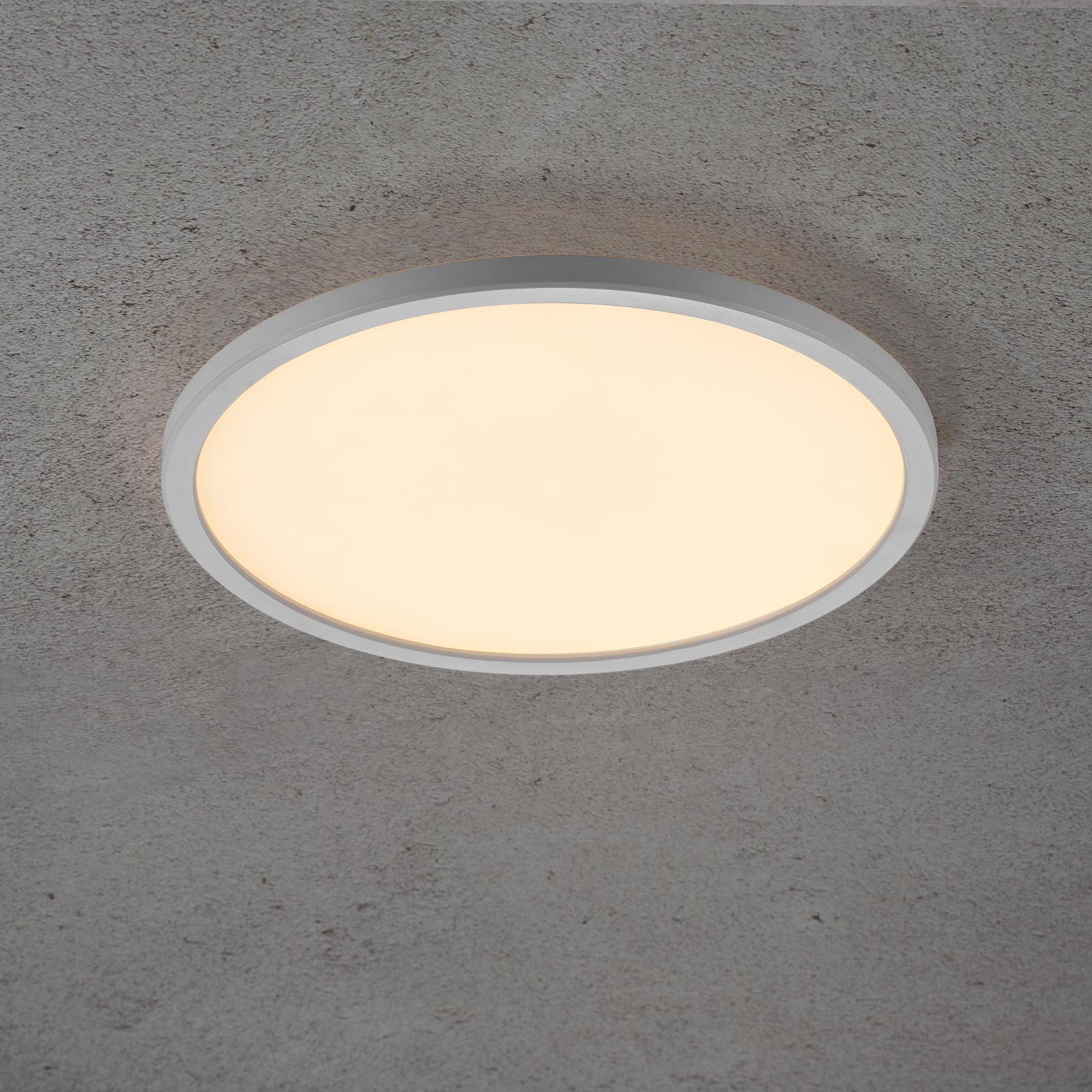 Plafoniera tonda moderna impermeabile IP44 LED 32W luce 3 STEP resa 243W lampada soffitto parete bagno garage 38cm 230V