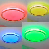 PLEADA Plafoniera LED 36W RGB CCT elegante lampada tonda soffitto parete luce colorata dimmerabile cucina camera letto telecomando 230V