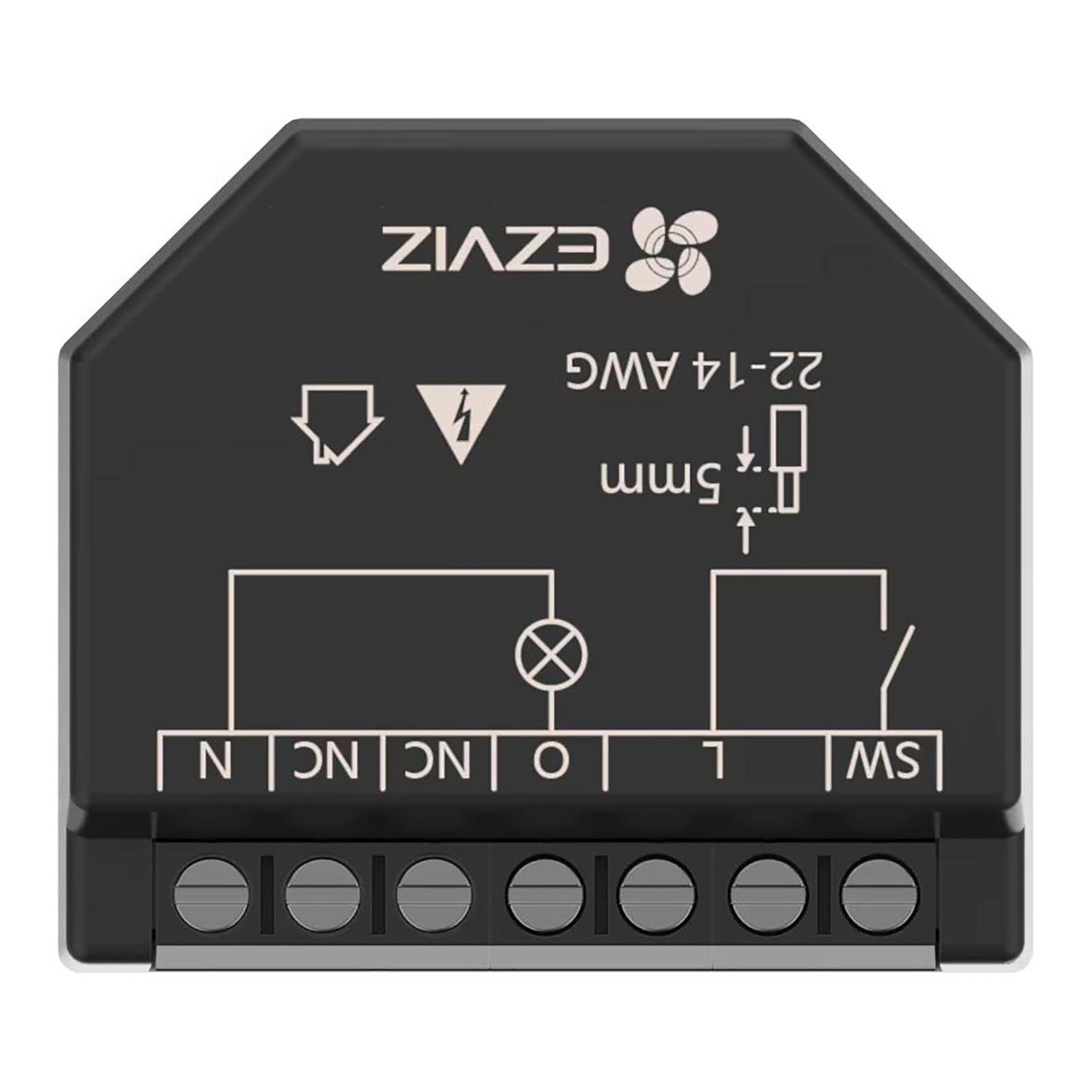 Mini rele EZVIZ impianti domotica interruttore 1 CH canale SMART WiFi controllo luci monitoraggio consumi compatibile APP Alexa e Google
