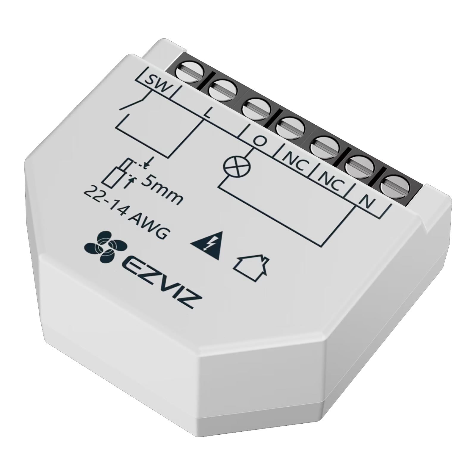 Mini rele EZVIZ impianti domotica interruttore 1 CH canale SMART WiFi controllo luci compatibile APP Alexa e Google
