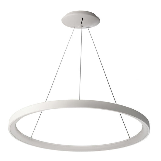 MEROPE 600 lampadario pendente LED 42W CCT dimmerabile lampada sospensione circolare 58cm luci cucina ristorante negozio ufficio 230V BIANCO