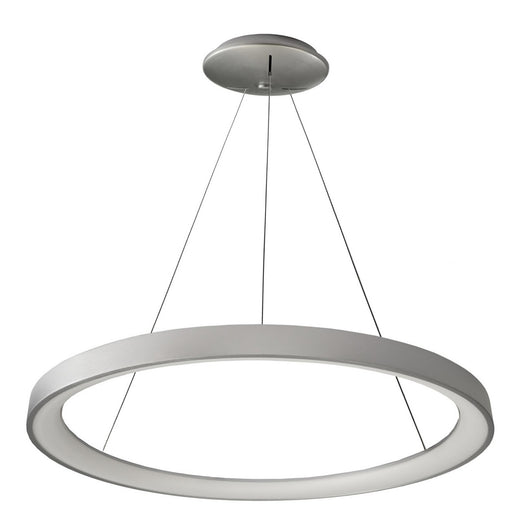 MEROPE 600 lampadario pendente LED 42W CCT dimmerabile lampada sospensione circolare 58cm luci cucina ristorante negozio ufficio 230V GRIGIO