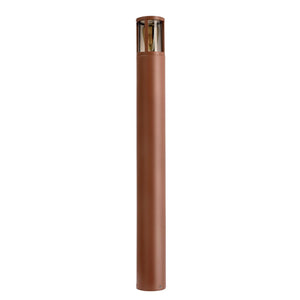 FACADO II ROUND Lampione LED E27 impermeabile IP65 palo luminoso moderno luce esterni giardino viale villa 230V 100cm Corten diffusore fume