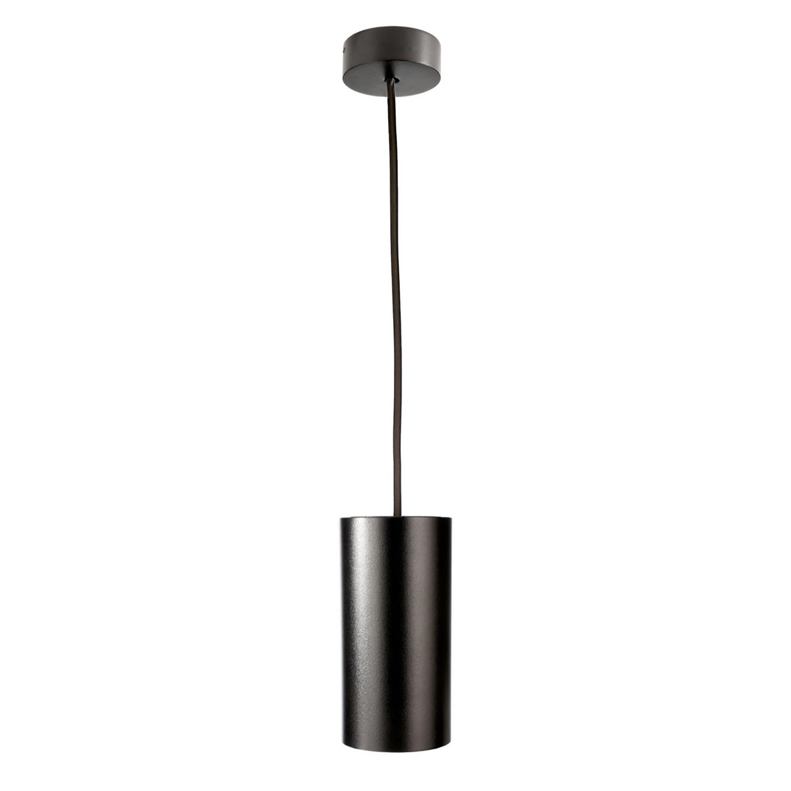 CAN 150 Lampadario pendente minimal cilindro lampada sospensione moderna LED GU10 luce tavolo cucina ristorante 230V NERO