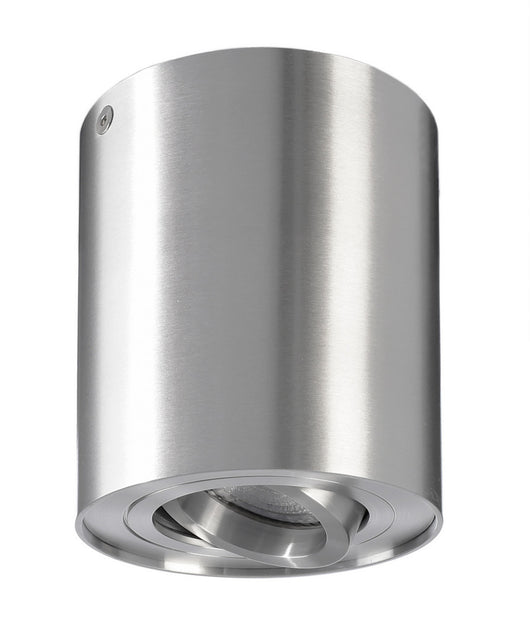 BENGALA Faretto soffitto orientabile plafoniera moderna LED GU10 luce ingresso cucina studio negozio 230V SILVER