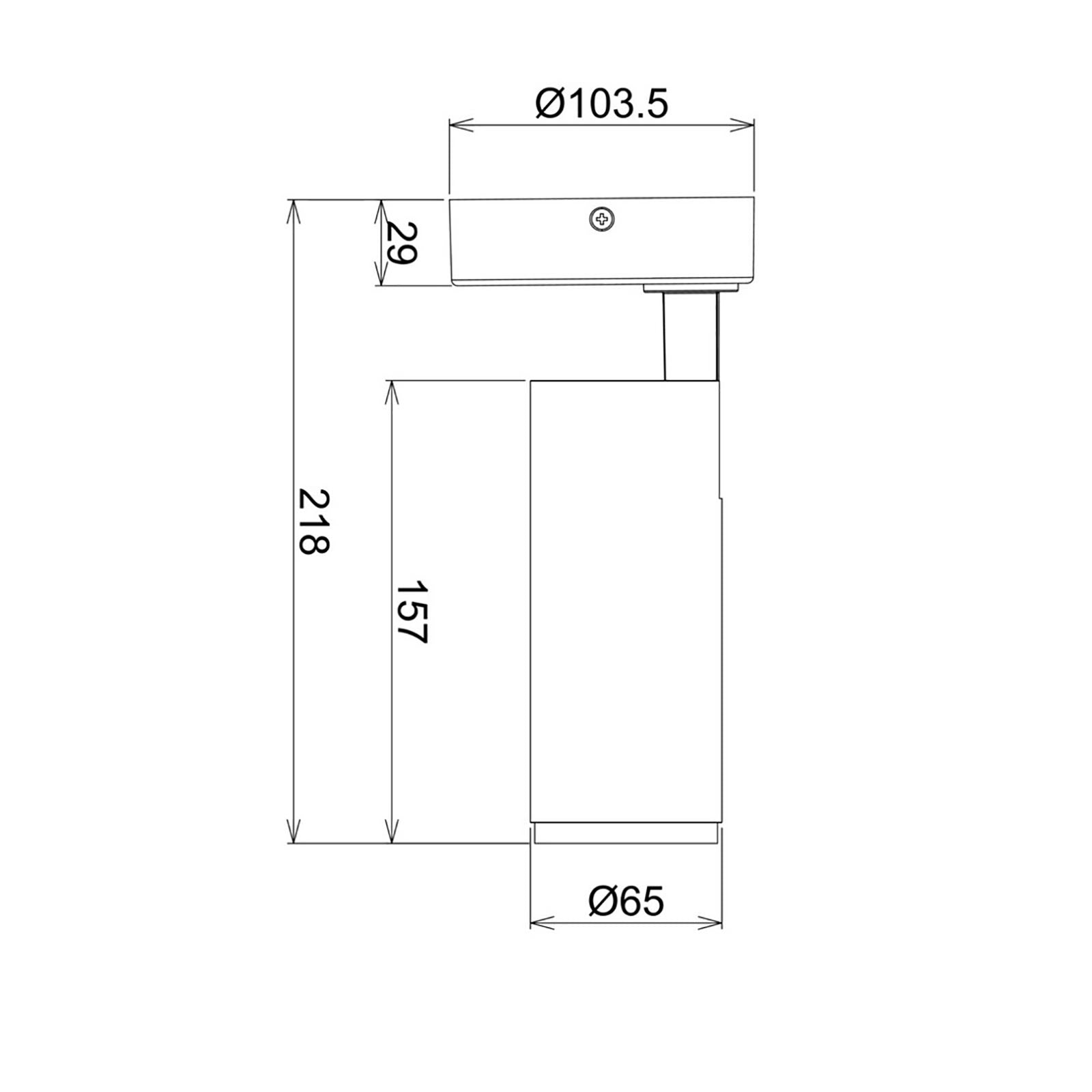 LUCEA TILT Faretto SPOT orientabile soffitto LED 10W dimmerabile plafoniera moderna 2700K luce negozio vetrina RA90 NERO