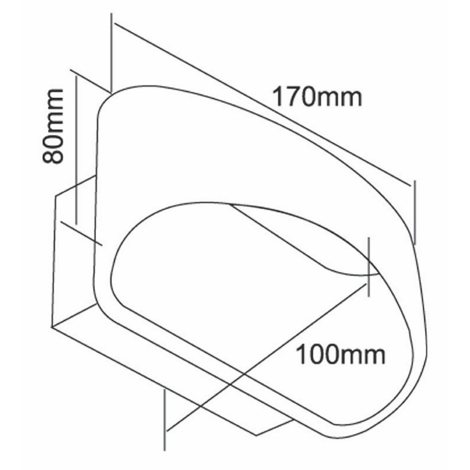 ACAMAR Lampada parete LED 7W applique muro dimmerabile doppio fascio luce 3000K RA90 soggiorno camera letto 230V SILVER