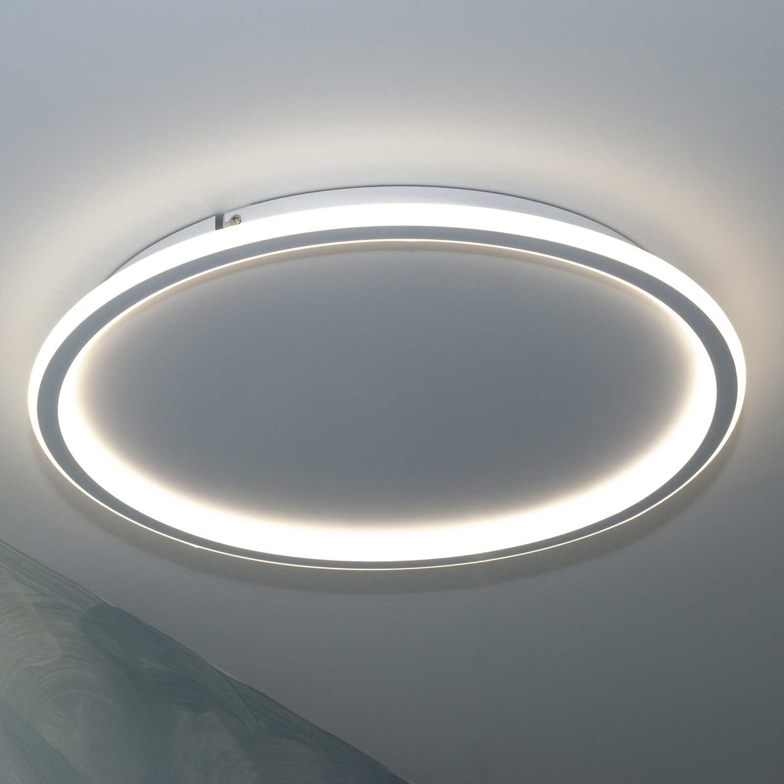 Plafoniera LED 43W CCT interruttore da 3000K a 6500K rotonda luce indiretta cerchio luminoso soffitto bagno cucina 230V 50cm