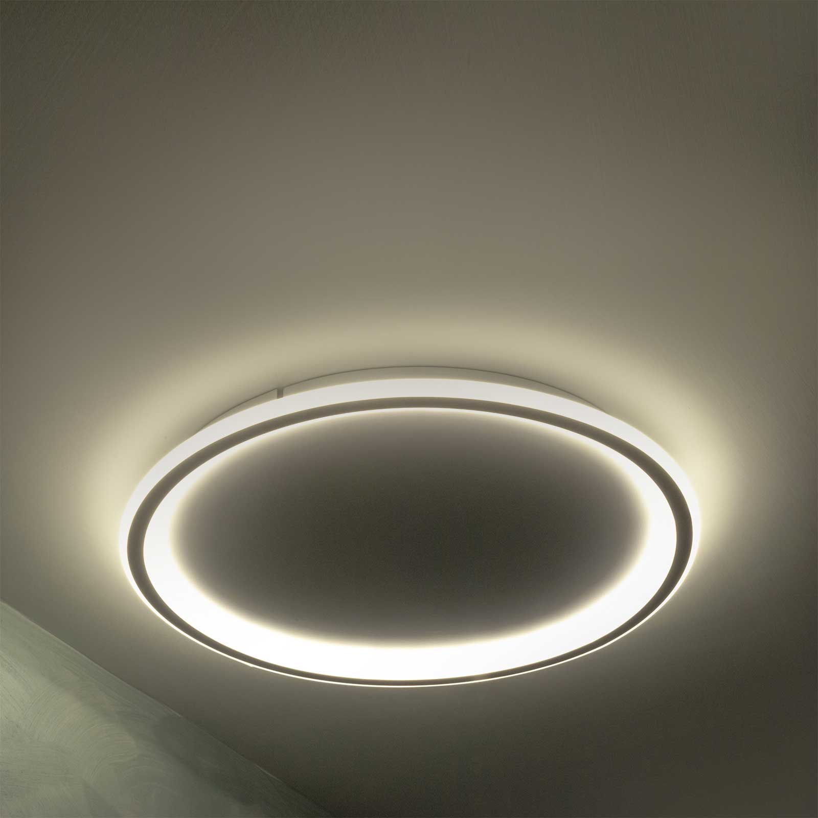 Plafoniera LED 43W CCT interruttore da 3000K a 6500K rotonda luce indiretta cerchio luminoso soffitto bagno cucina 230V 50cm