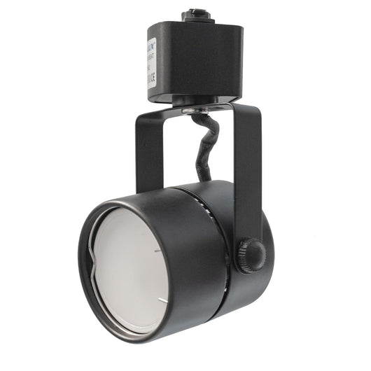 Faretto led 8W per binario monofase, Proiettore  Orientabile, Attacco Lampadina GU10, Track sistema illuminazione binario, Vetrina Nero luce 3000K