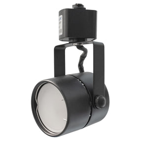 Faretto led 8W per binario monofase, Proiettore Orientabile, Attacco Lampadina GU10, Track sistema illuminazione binario, Vetrina Nero luce 4000K