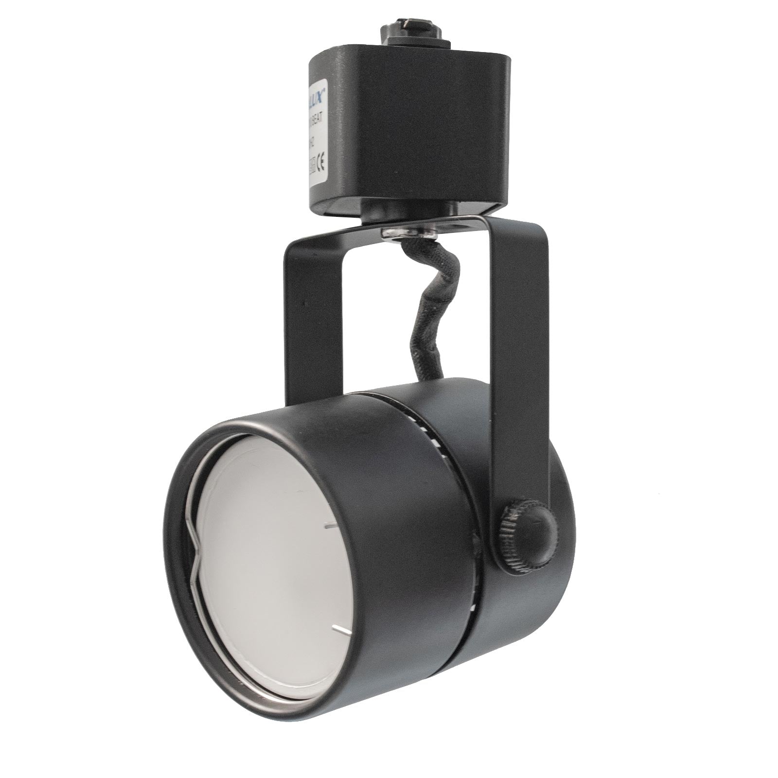 Faretto led 8W per binario monofase, Proiettore Orientabile, Attacco Lampadina GU10, Track sistema illuminazione binario, Vetrina Nero luce 6000K