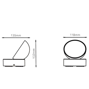 Applique parete orientabile IP54 impermeabile LED 12W interruttore luce CCT da 3000K a 6500K lampada giardino terrazza balcone ingresso GRIGIO SCURO