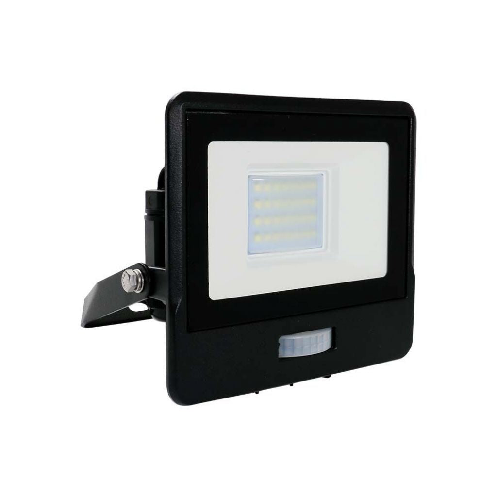 Floodlight LED SENSORE LED da 20 W Samsung Chip Black Body 3000K