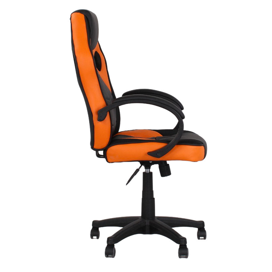 Sedia Gaming 59x120 cm in Similpelle Arancio