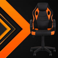 Sedia Gaming 59x120 cm in Similpelle Arancio