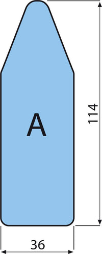 Asse da Stito Pieghevole da Tavolo 114x36 cm Ironfast Azzurro