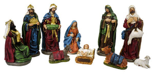 Natività 10 Personaggi H12 cm in Resina