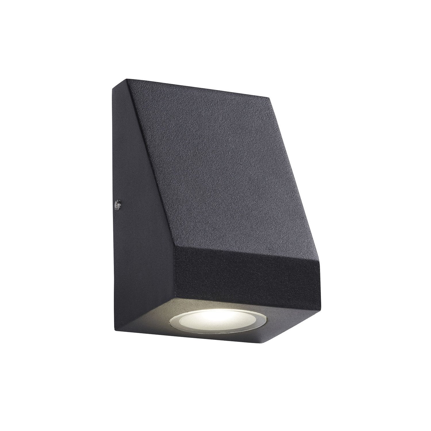 Applique Moderna Troia Alluminio Nero Vetro Led 3W 4000K