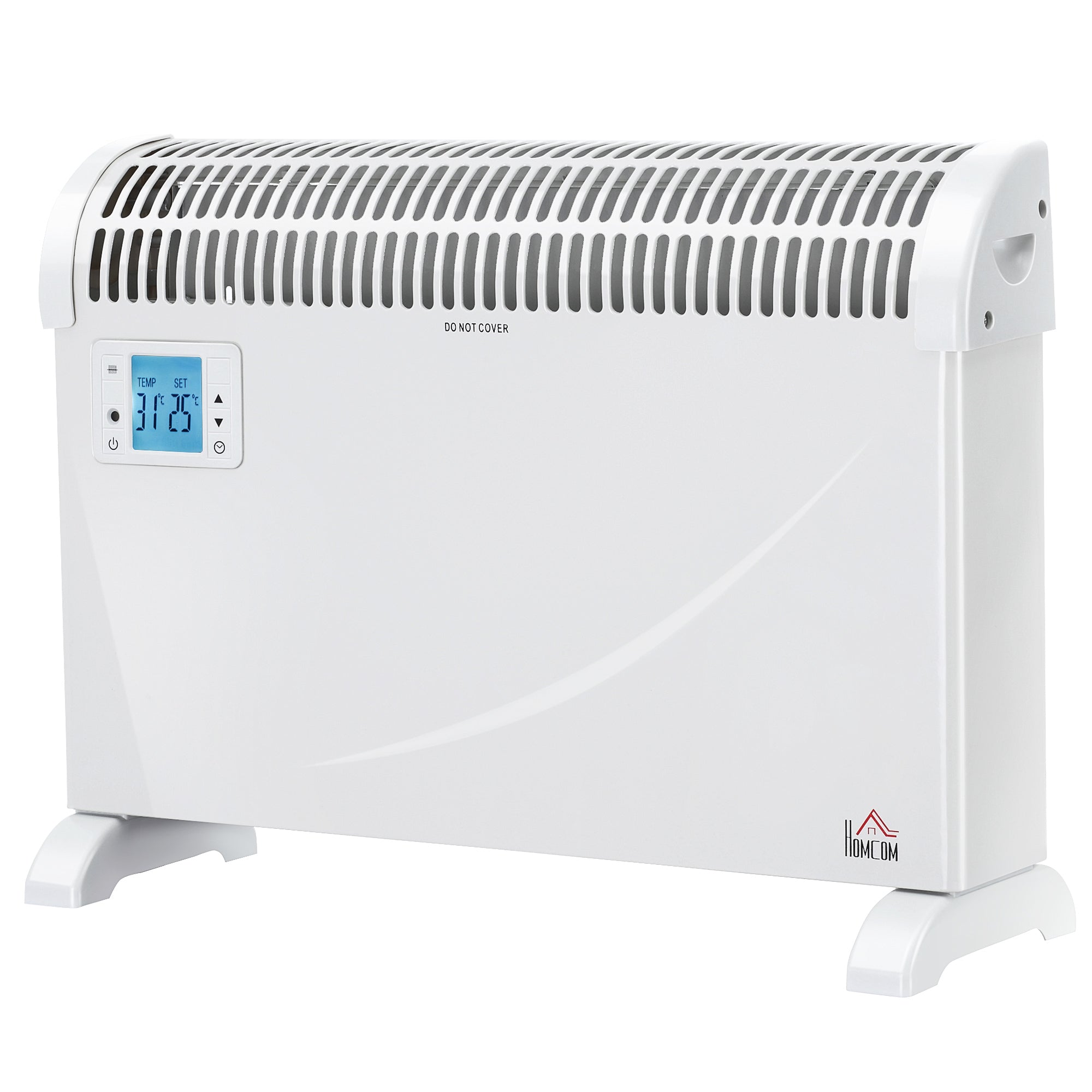 Termoventilatore da Parete o Appoggio 2000W 58,5x20x43 cm Bianco