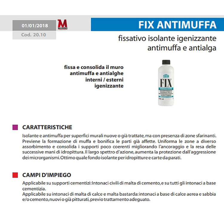 Fix fissativo antimuffa 750 ml - Carson