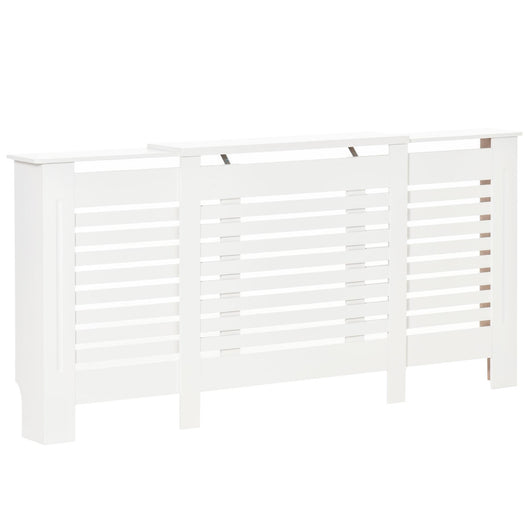 Copritermosifone Allungabile 140-202x19x82,5 cm in MDF Bianco