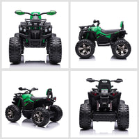 Quad Elettrico per Bambini 12V Nero e Verde