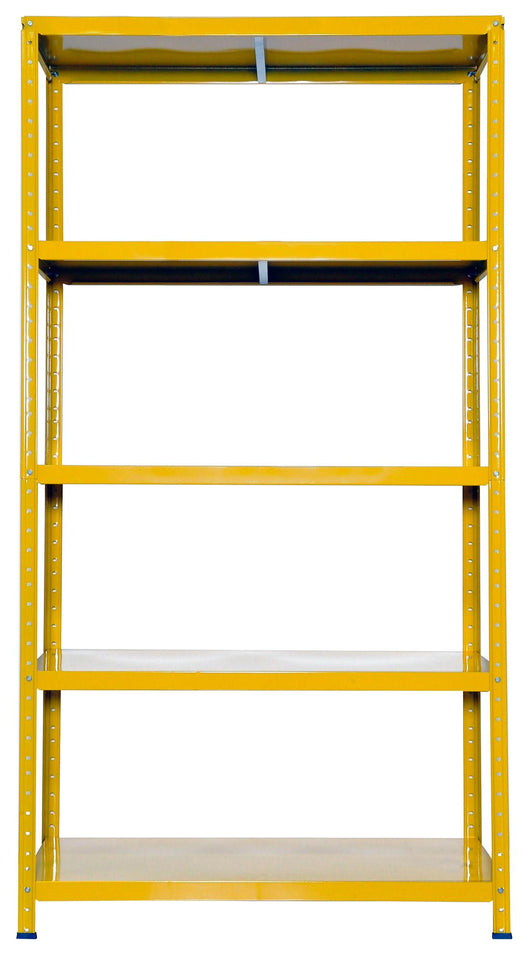 Scaffale in Metallo 5 Ripiani 100x40x187 cm  Ettore Giallo