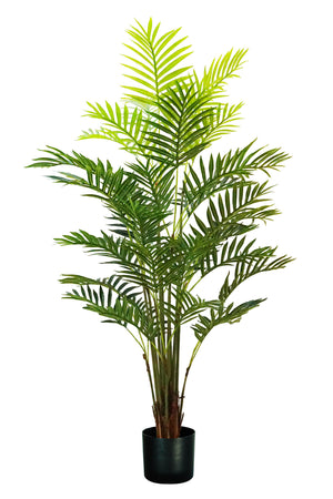 Pianta Artificiale Palma Areca H160 cm con Vaso Verde