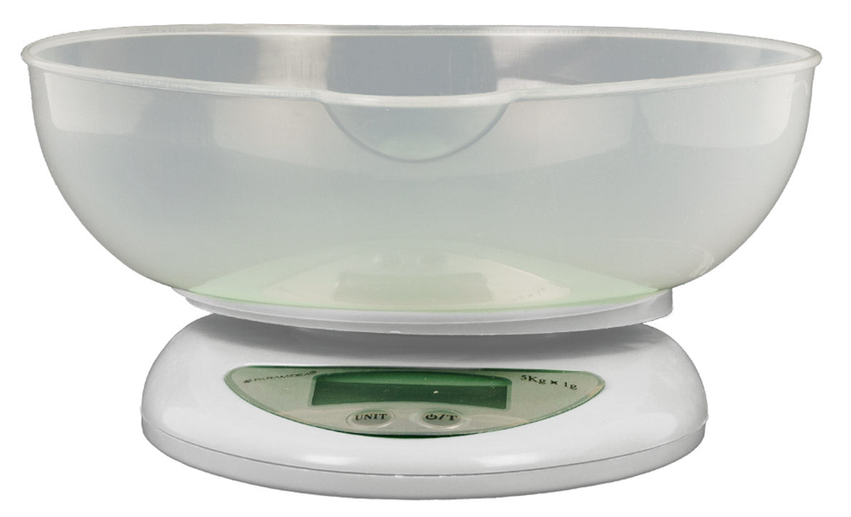 Bilancia da Cucina Digitale max 5 Kg Pyramidea BC135B Bianca