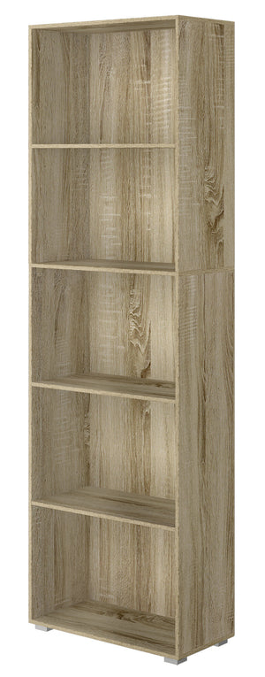 Libreria 5 Ripiani 60x30x195 cm in MDF Rovere