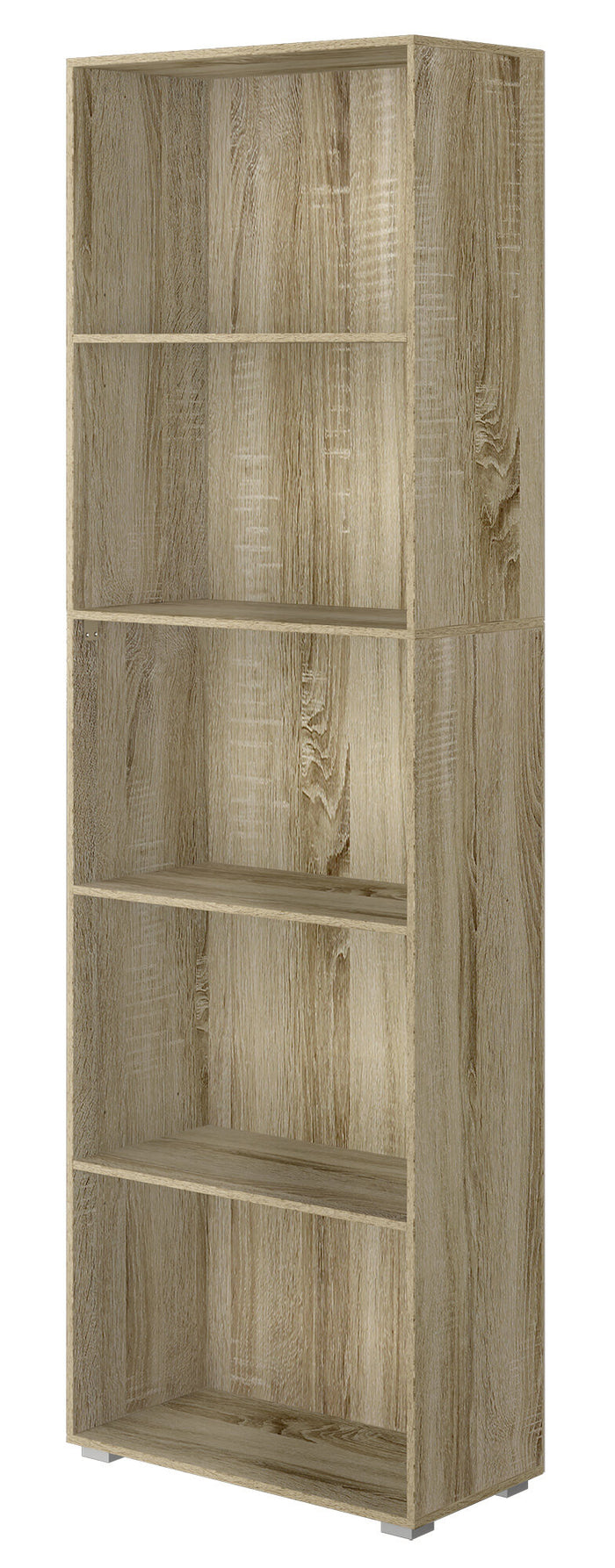 Libreria 5 Ripiani 60x30x195 cm in MDF Rovere