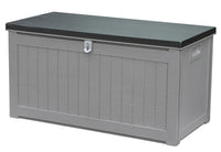 Baule da Esterno 109x52x55 cm in Polipropilene Grigio