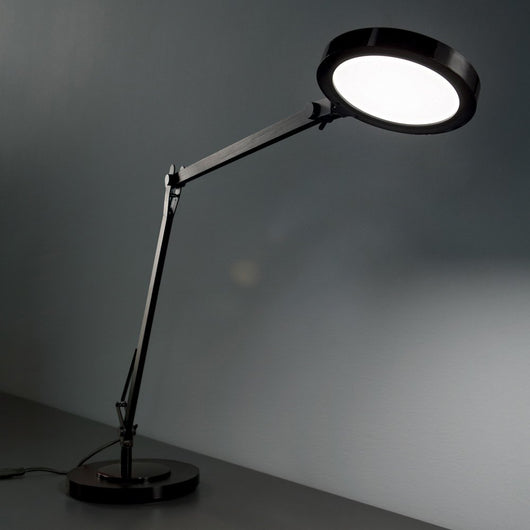 Lampada Da Scrivania Moderna Futura Alluminio-Plastiche Nero Led 12,5W 4000K