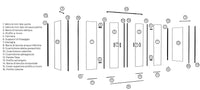 Mobile Lavatoio 63x60x87 cm 2 Ante Asse in Legno Montegrappa Acqua Marella Bianco Lucido