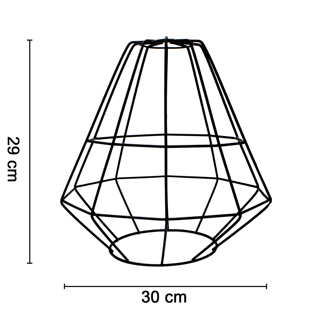 Lampadario a Sospensione Industriale Retrò in Metallo Nero Forja