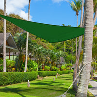 Tenda a Vela Ombreggiante Trinagolare 5x5x5m con corda Verde